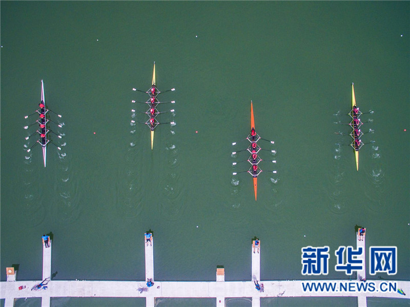 【图说荆楚】【鄂州】中国赛艇大师赛“艇”进湖北鄂州