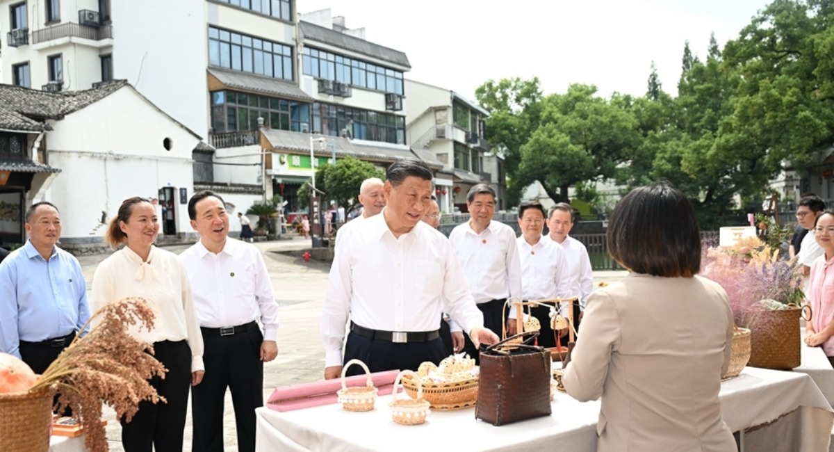 习近平在浙江考察时强调 始终干在实处走在前列勇立潮头 奋力谱写中国式现代化浙江新篇章 返京途中在山东枣庄考察_fororder_1129884094_16956442581671n