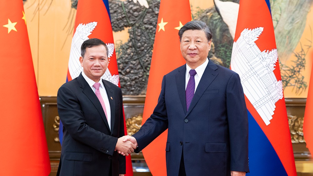 习近平会见柬埔寨首相_fororder_1694778288788_938
