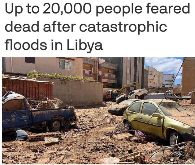 国际救援物资陆续运抵利比亚 幸存者：希望开启未来美好生活