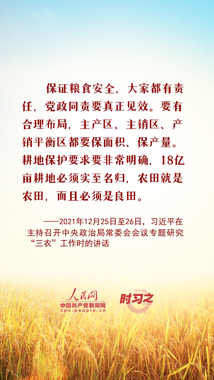 时习之丰收之美筑牢粮食安全耕基习近平常挂于心