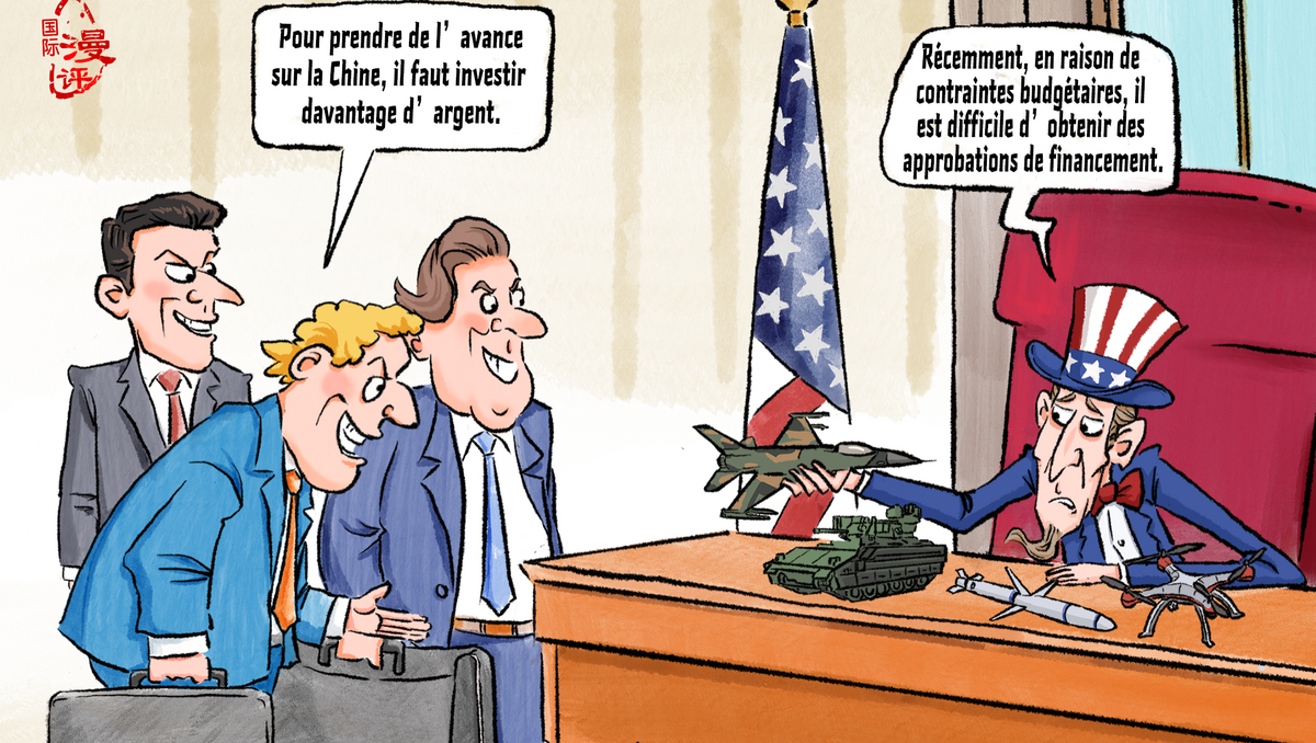 【Actualité en caricatures】Pour prendre de l’avance sur la Chine, il faut investir davantage d’argent
