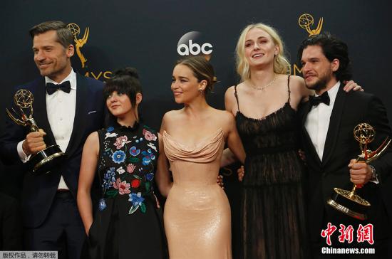 第68届艾美奖 《权力的游戏》夺大奖继续称霸