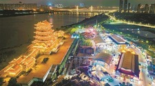万楼夜色 扮靓湘潭