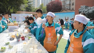 天水市逸夫實驗中學：相約秋季好“食”光——第四屆校園美食節暨首屆勞動技能大賽舉辦