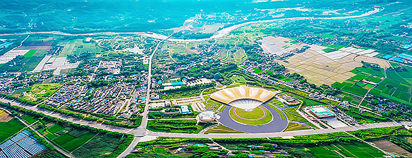 眉山青神：推进新型城镇化 城市提质满目新_fororder_青神县竹编产业园区-供图-青神县委宣传部