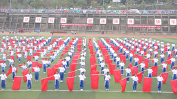 天水市甘谷县举办中小学生田径运动会