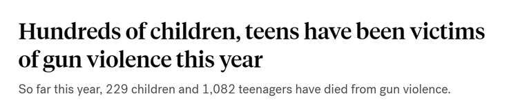 【世界说】美国过去十年儿童涉枪死亡激增87%！2023年已有数千未成年人沦为枪支暴力受害者