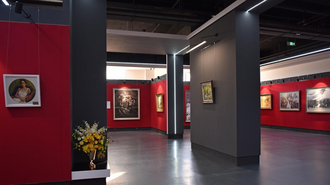 軍旅畫家李如油畫作品展在哈爾濱阿城區阿什河畔小鎮藝術館開展