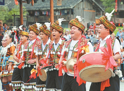 柳州融水：苗族自治县侗族文化交流活动举行
