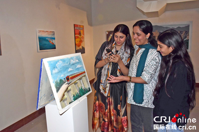 “探索中巴经济走廊沉浸式艺术互动展”在巴基斯坦开幕_fororder_图片1