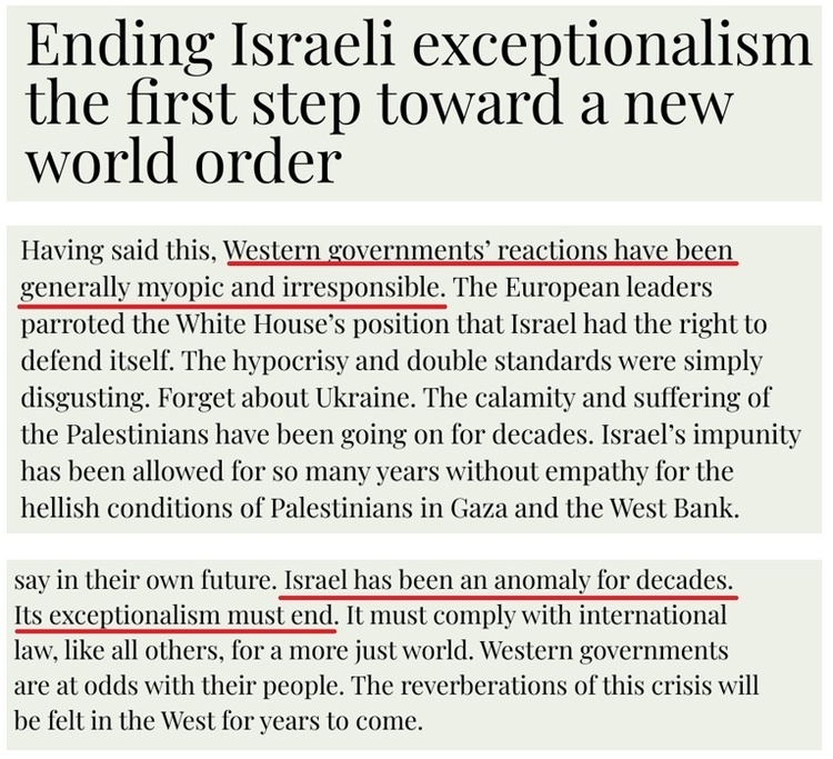 巴以打到今天，西方难逃“道德清算”