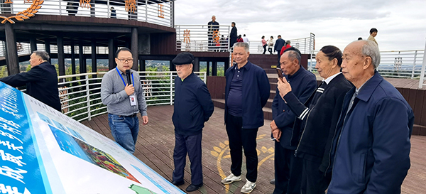 宜宾翠屏区白花镇开展调研城乡融合发展活动 退休老干部盛赞家乡发展_fororder_退休老干部们感受乡村振兴热潮-摄影-高学兵