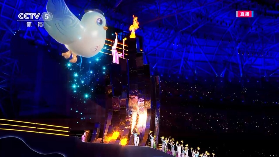 独家视频丨杭州亚残运会开幕式 主火炬点燃