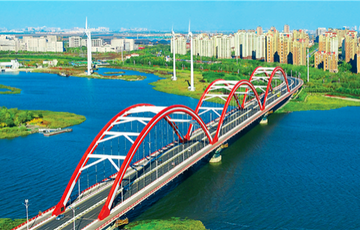 【桥见中国】“桥”见幸福 彩虹桥见证中新天津生态城绿色发展_fororder_22
