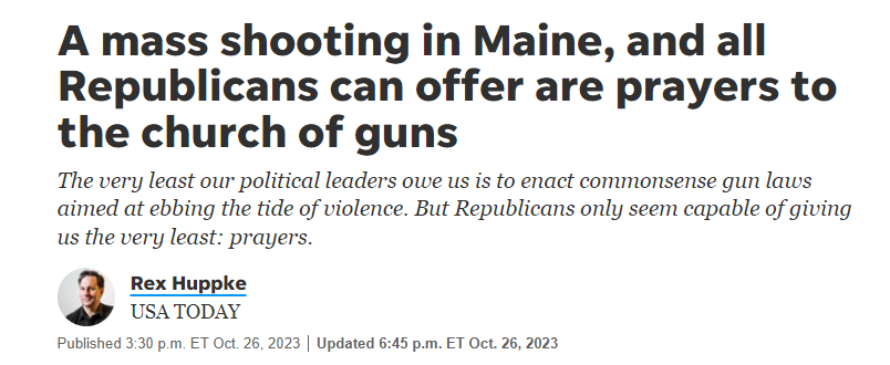 【世界说】缅因州枪击案“入选”美国十大最致命枪击事件 美媒：“我们不需要祈祷 我们需要远离枪暴！”