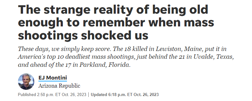 【世界说】缅因州枪击案“入选”美国十大最致命枪击事件 美媒：“我们不需要祈祷 我们需要远离枪暴！”