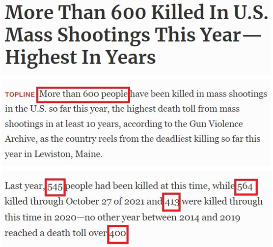 关于枪支暴力，美国这三个新纪录是怎么诞生的