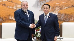 上海市長會見古巴共和國總理曼努埃爾·馬雷羅·克魯斯