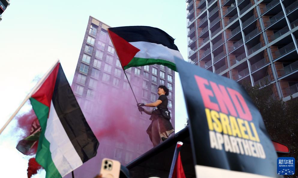 英国民众游行声援巴勒斯坦_fororder_3