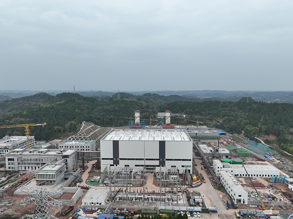 资阳安岳：大力发展清洁能源产业 积蓄高质量发展绿色动能_fororder_川投集团资阳燃气电站新建工程项目现场。摄影-潘政吉