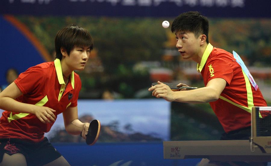 全国乒乓球锦标赛：马龙/丁宁晋级混双决赛