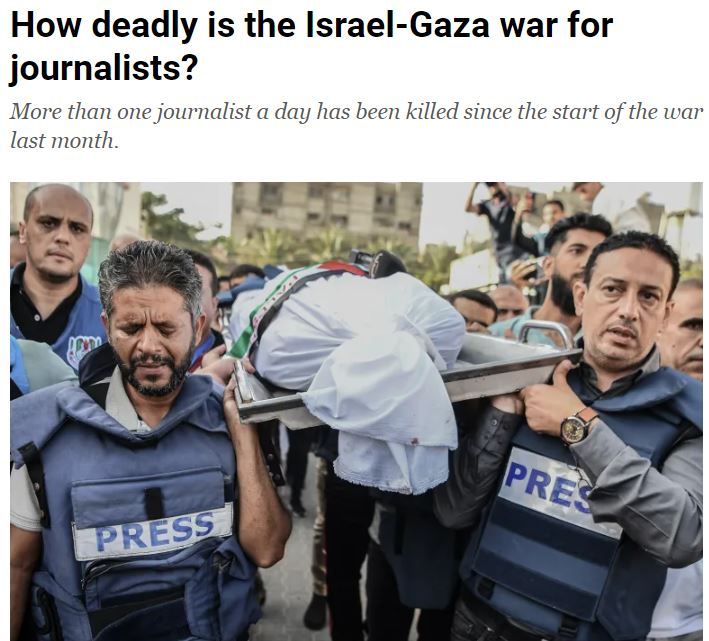 升至49人！加沙成为战地记者“最致命”战场