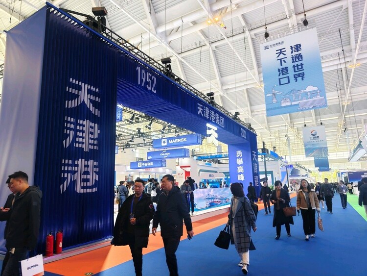 400余家龙头企业参与 2023天津国际航运产业博览会开幕_fororder_2