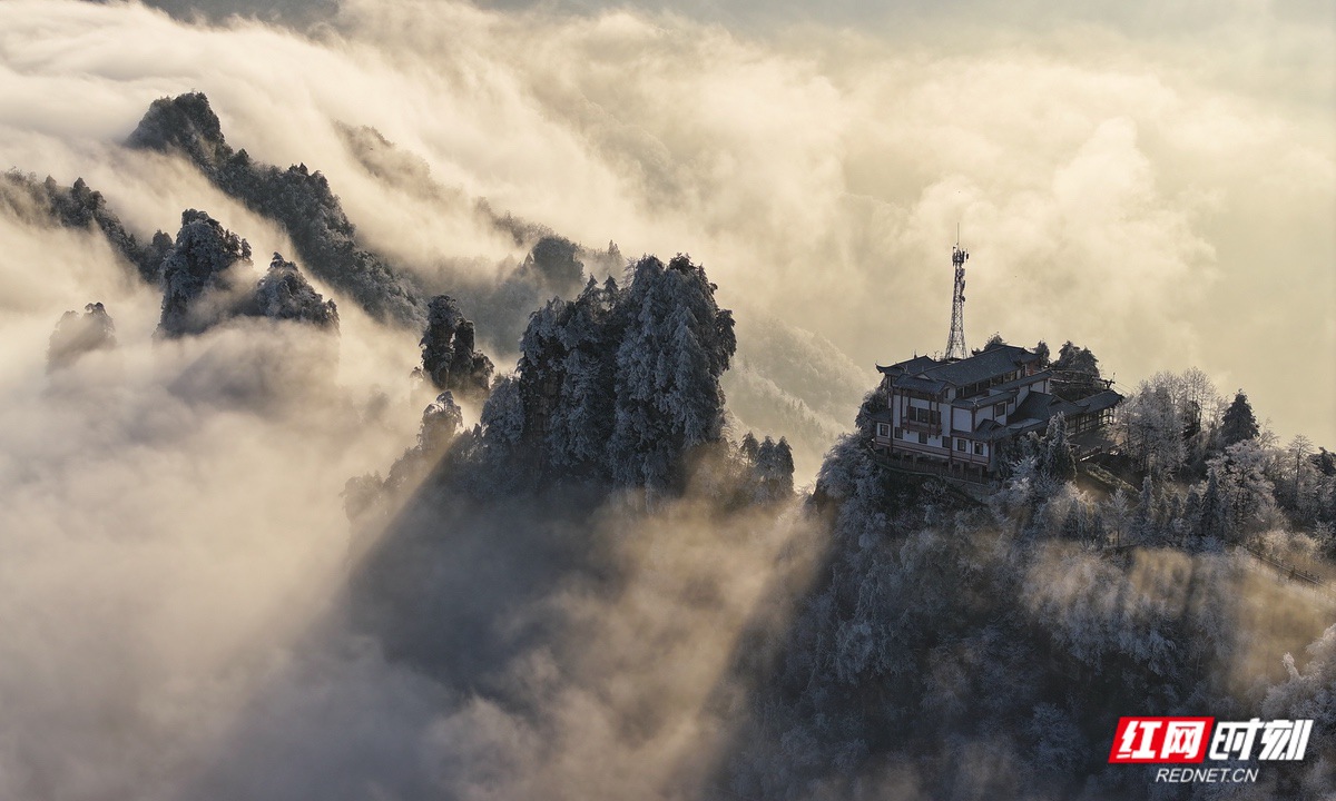 张家界国家森林公园冬天有多美？ 这组雪后大片饱眼福