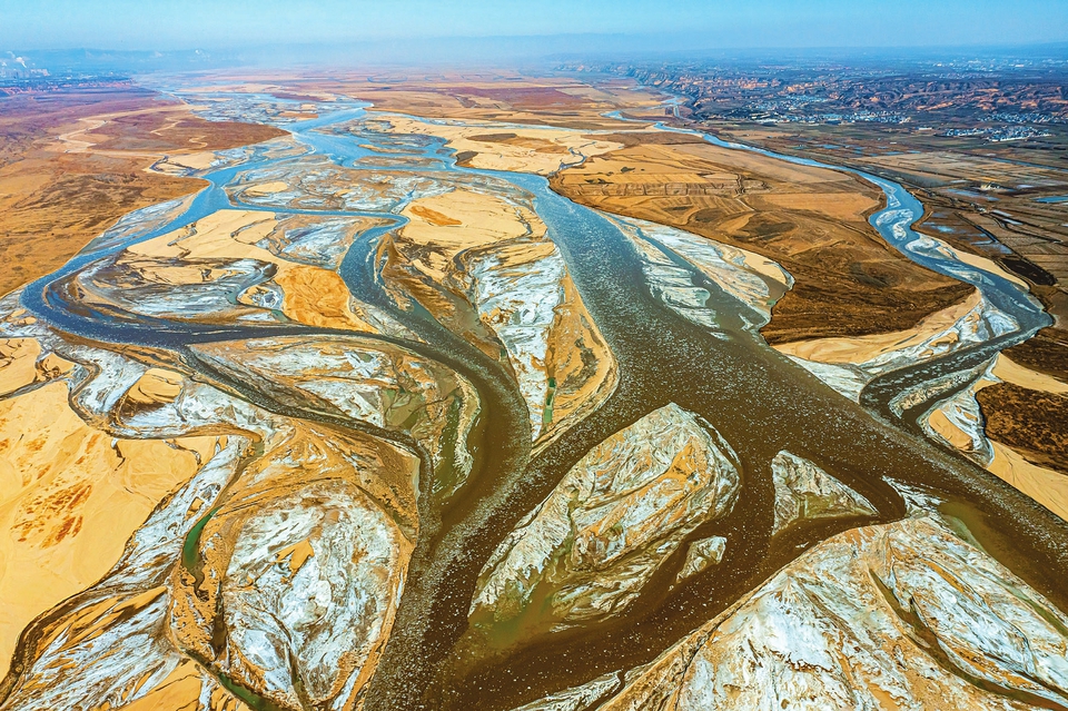 山西万荣冬日景观——黄河流凌_fororder_e3bd5da12a29f9a3bcb5745c8146cc94