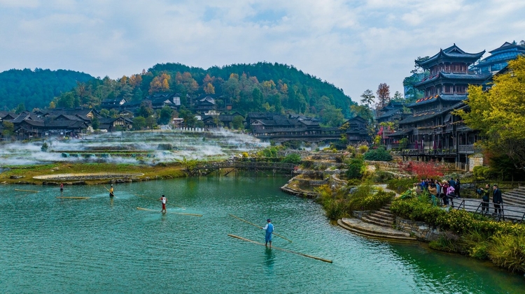 遵义乌江古村落景区图片