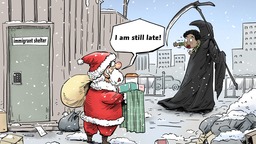 【Editorial Cartoon】“Late” Santa Claus