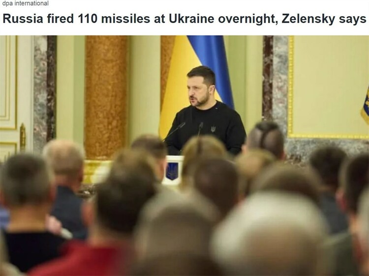 “110枚导弹！” 俄军对乌方发动“最大规模”空袭为哪般