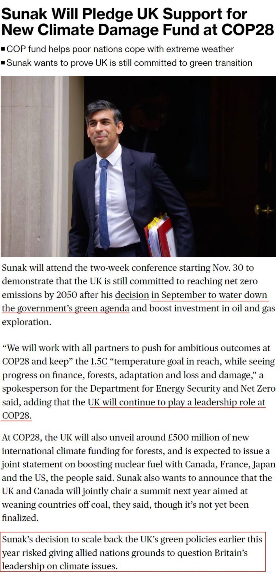 英国说要发挥“气候领导力”，谁信？