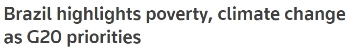 巴西正式接任二十国集团轮值主席国 新的工作重点有这些！
