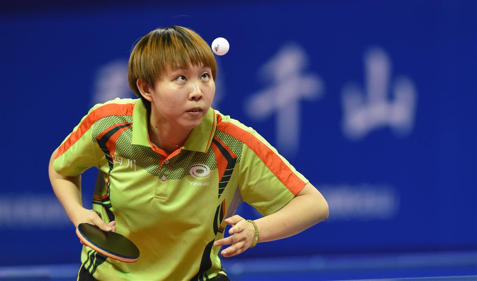 全国锦标赛女单决赛:朱雨玲夺冠