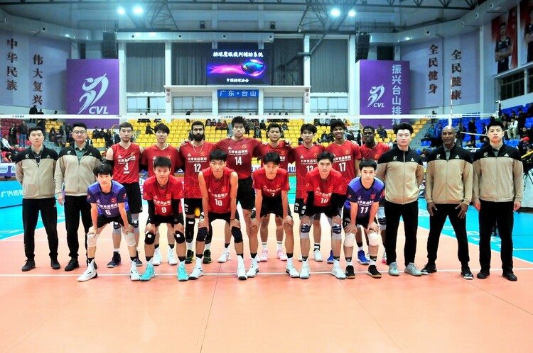 鏖战五局 天津食品集团男排力挫广东保持五连胜_fororder_图片1