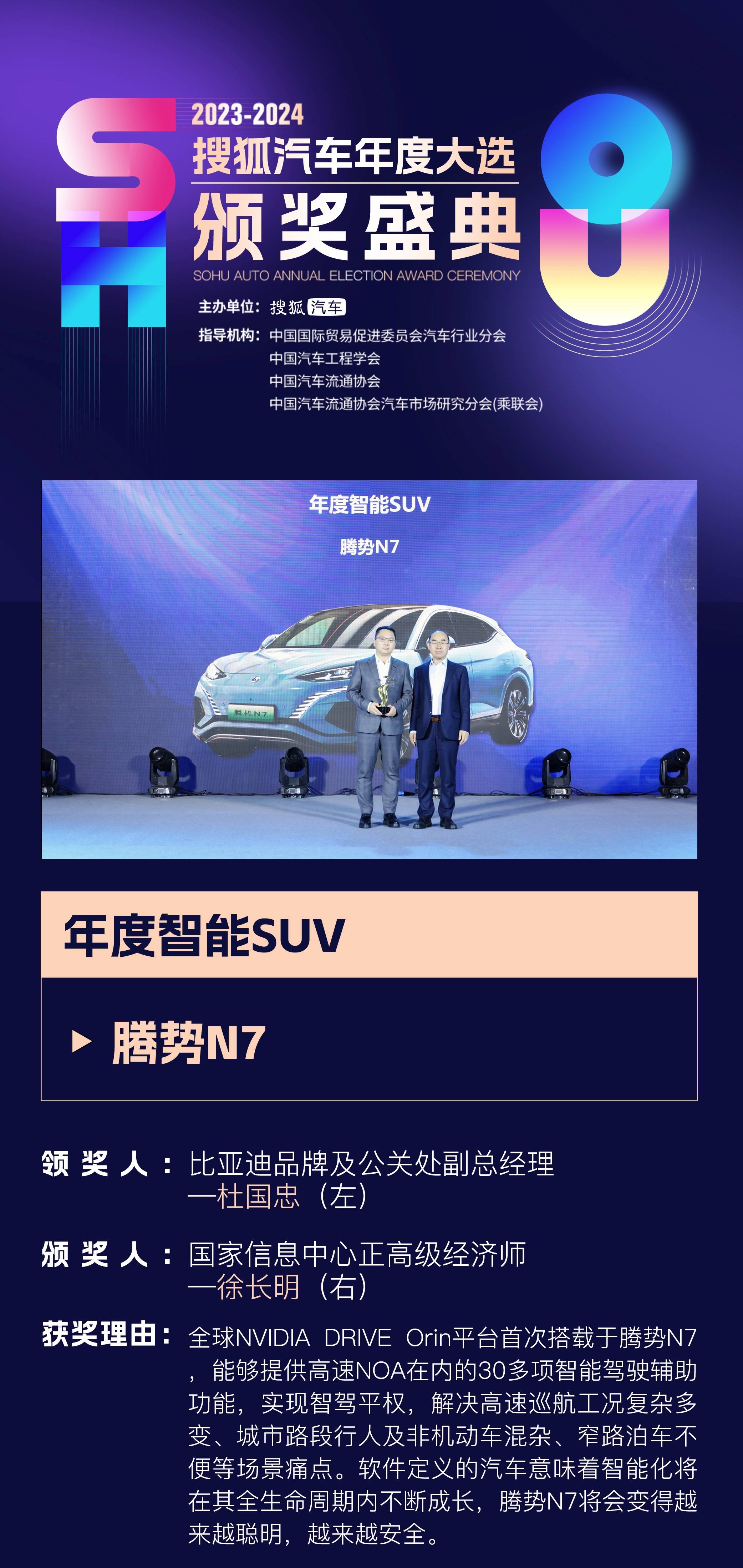 【汽车频道 资讯+移动端资讯】2023年"卷王们"都是谁? 2023-2024搜狐汽车年度大选颁奖盛典37项大奖揭晓