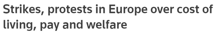 歐洲多國為何頻現“罷工潮”?