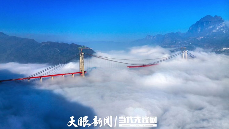 雲端架橋！牂牁江大橋總體施工進度完成94%