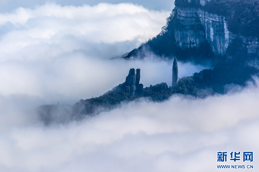 重庆南川：金佛山冬日云海