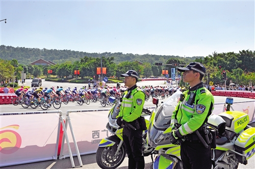 南宁警方圆满完成2019“世巡赛·环广西”（南宁站）赛事安保任务