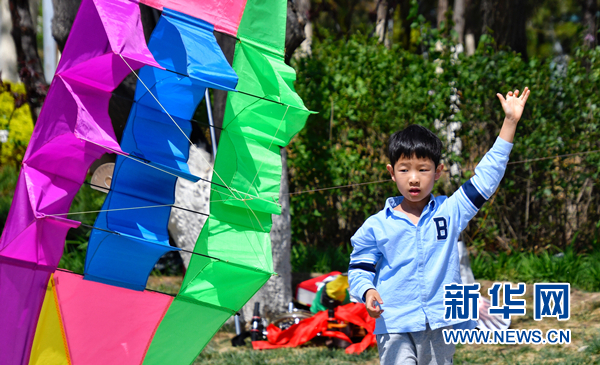 北京：放風箏享春光