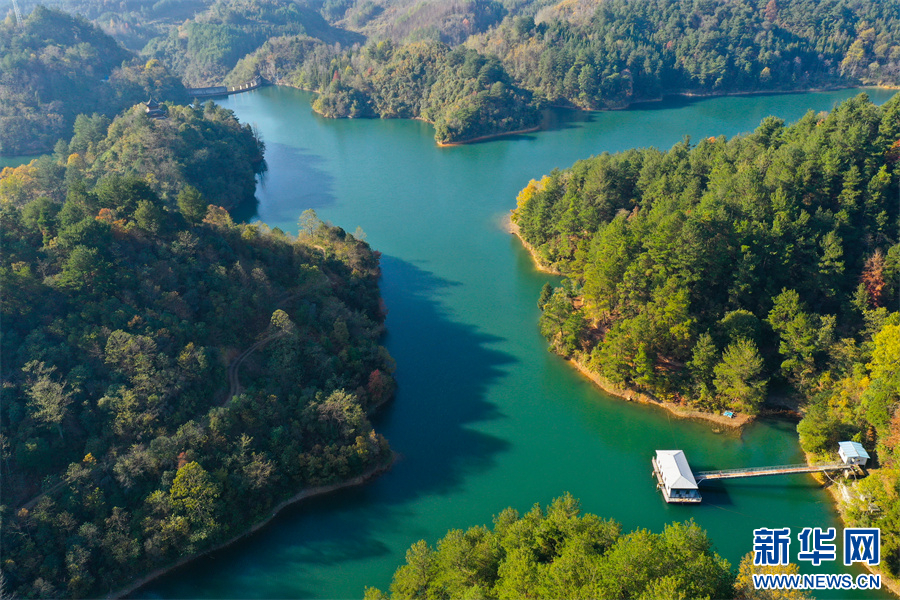 贵州长顺：冬日杜鹃湖美如画