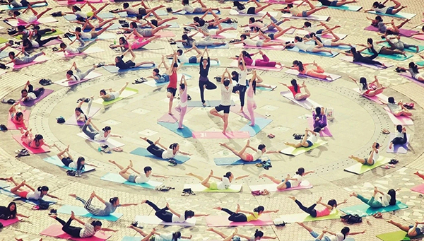 首届全国健身瑜伽锦标赛在雅安石棉举办_fororder_比赛现场-供图-石棉县委宣传部