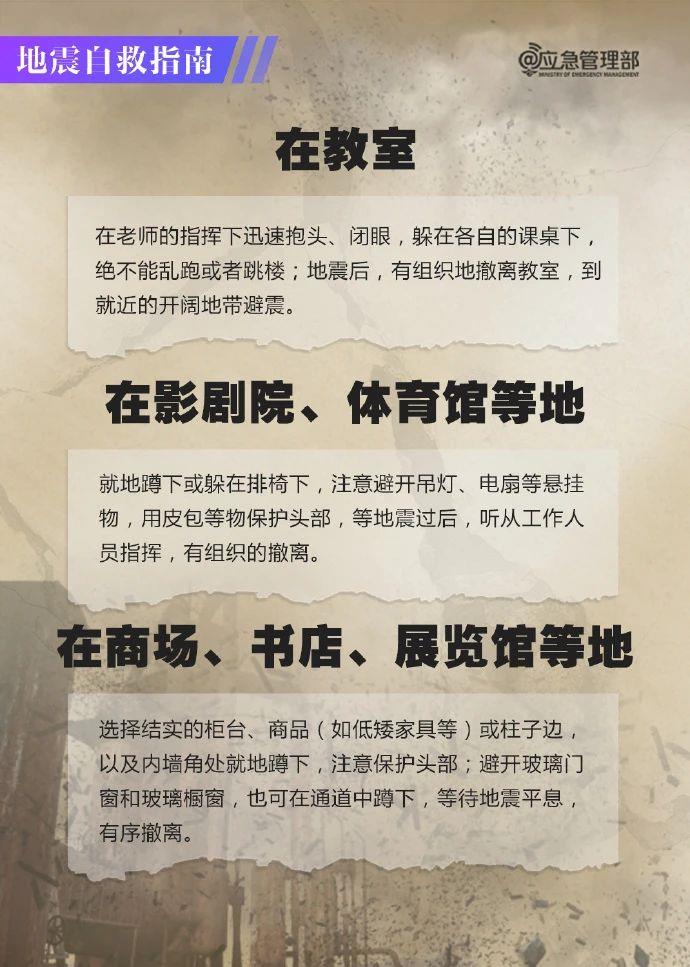 地震来了，收到预警信息后如何避险？自救指南请收藏→