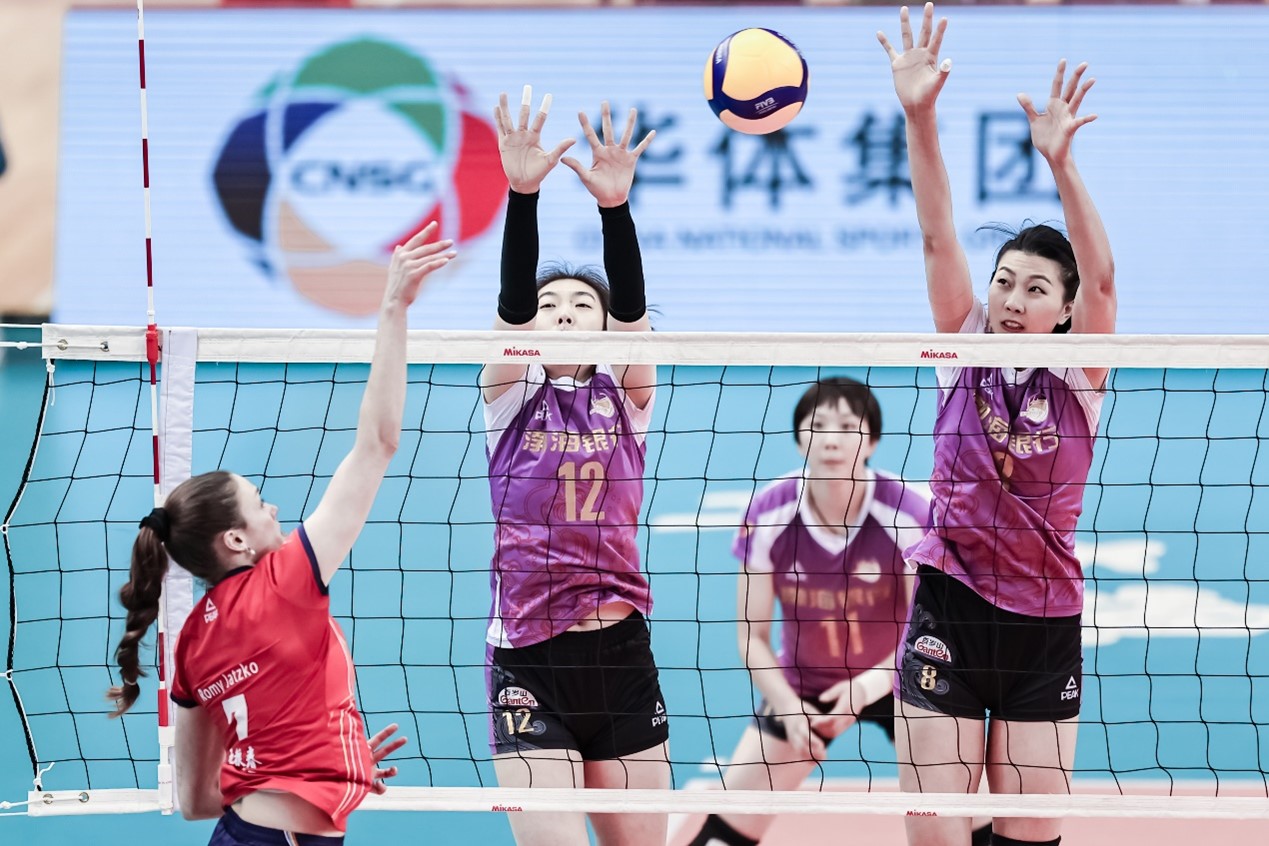 十二场比赛一局未失 天津渤海银行女排进军八强_fororder_图片3