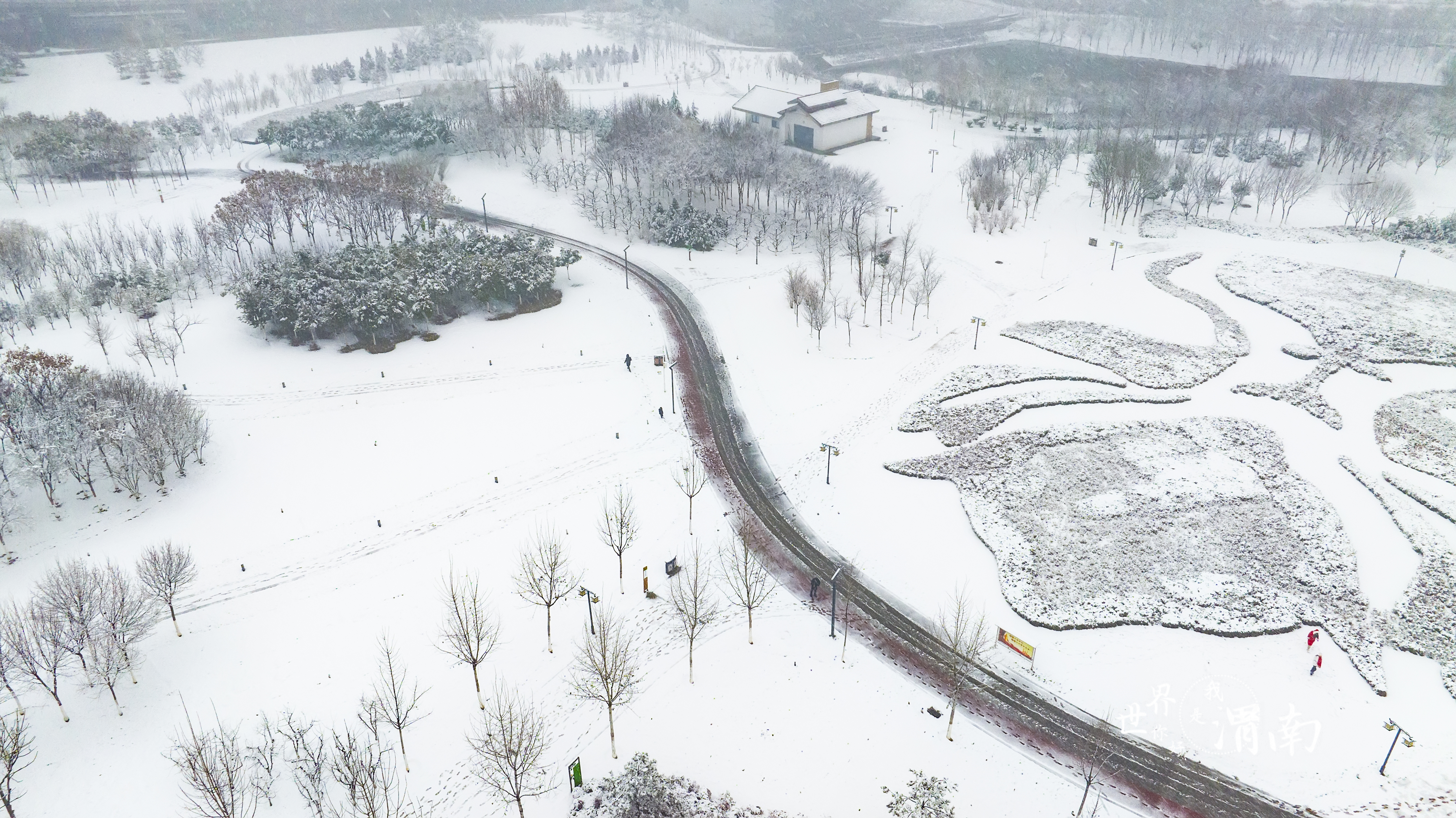 渭南：雪后初霁 景色旖旎_fororder_富平温泉河湿地公园 王忙社 摄 (2)