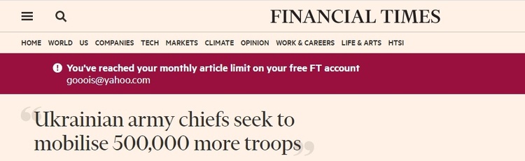 乌克兰军方计划再征召数十万名士兵 乌总统称要慎重