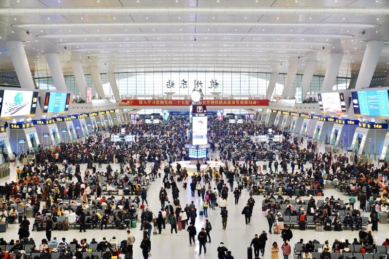 将创历史新高 2024年春运铁路杭州站预计发送旅客1011万人次_fororder_W020240123600934943389